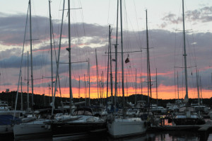 Sybenik Marina sundown